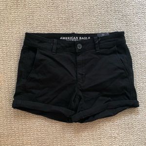 American Eagle Twill Shorts- Black